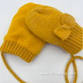 Cute knitted gloves for baby